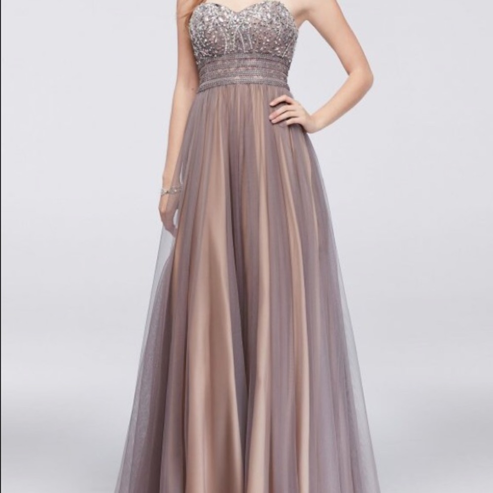 Blondie Nites Two-Tone Prom Dress